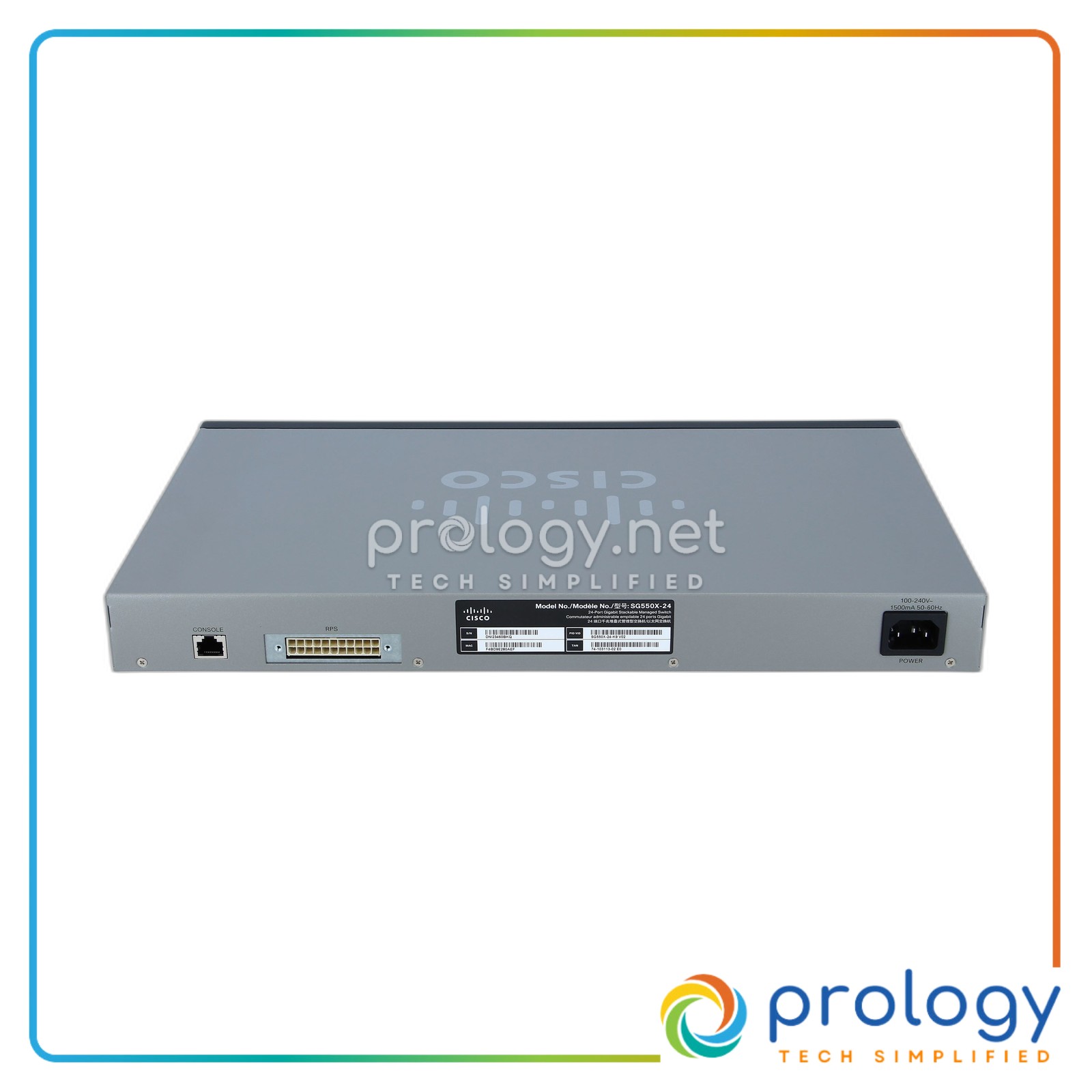 Cisco SG550X-24-K9 product image