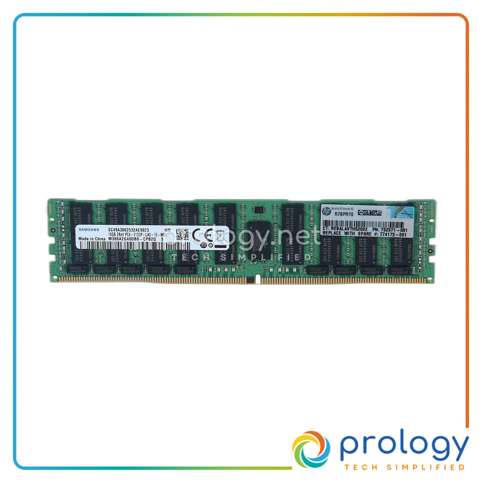 HP 16GB 2Rx4 PC4-2133P-L Kit product image