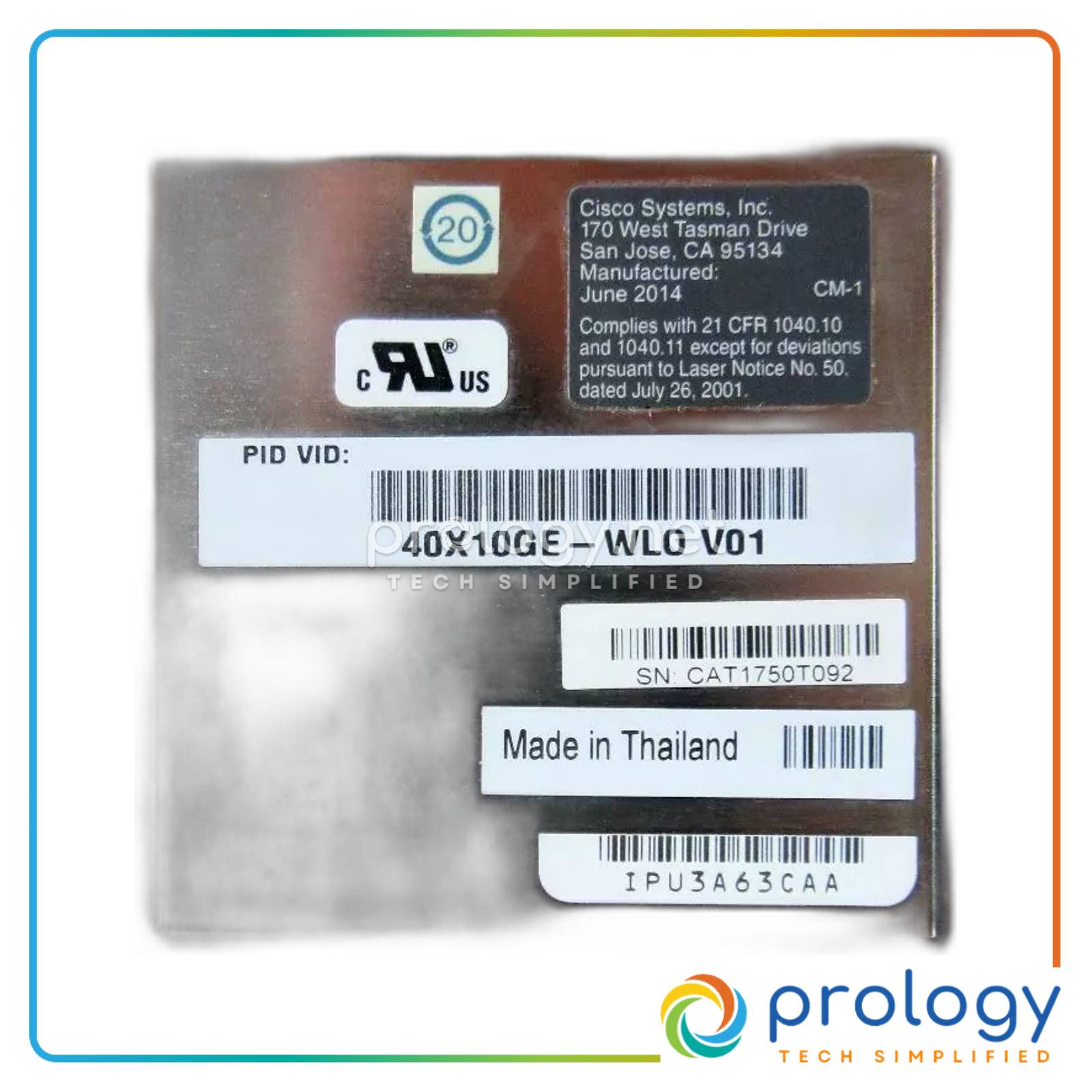 Cisco CRS Series 40x10GbE product image