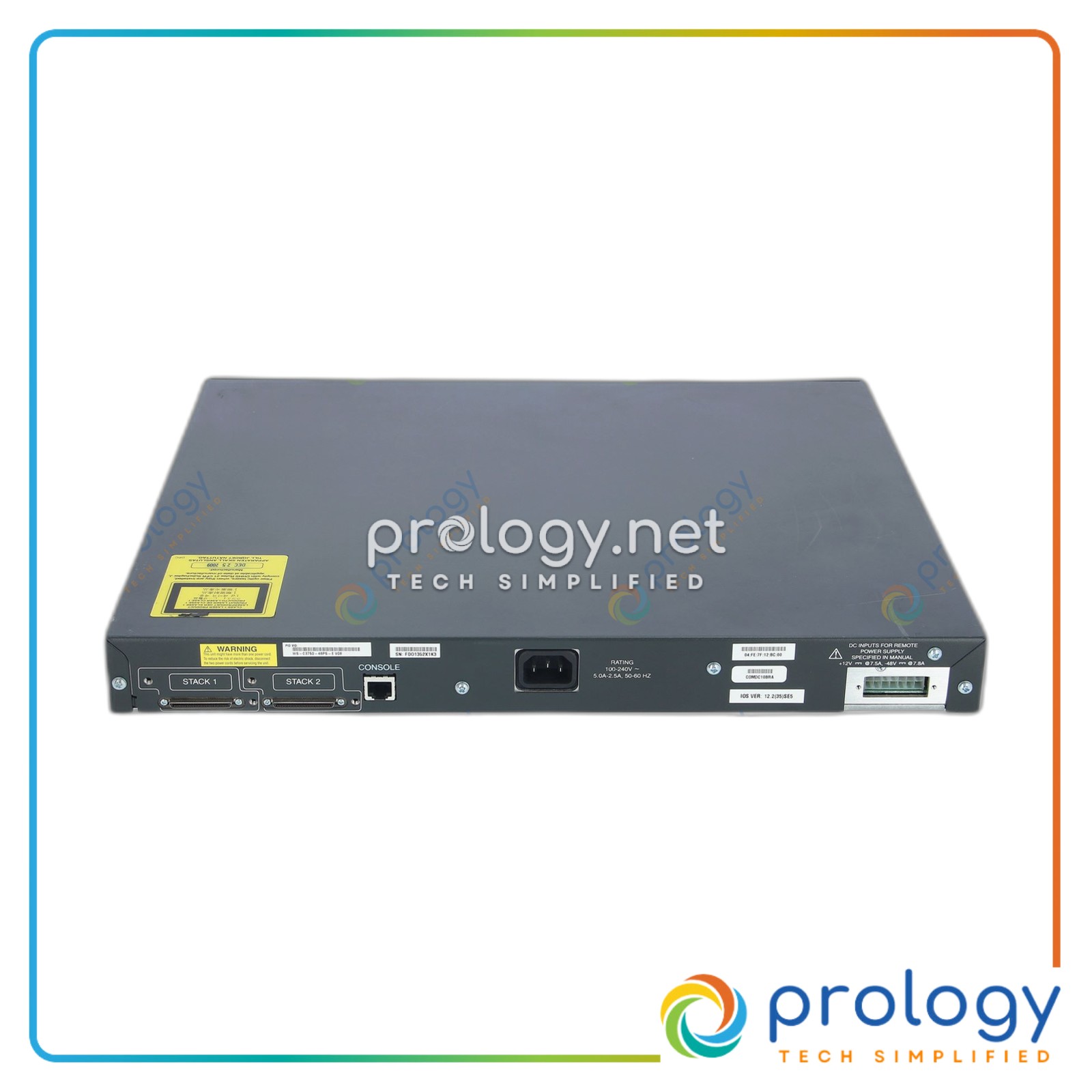 WS-C3750G-48PS-E product image