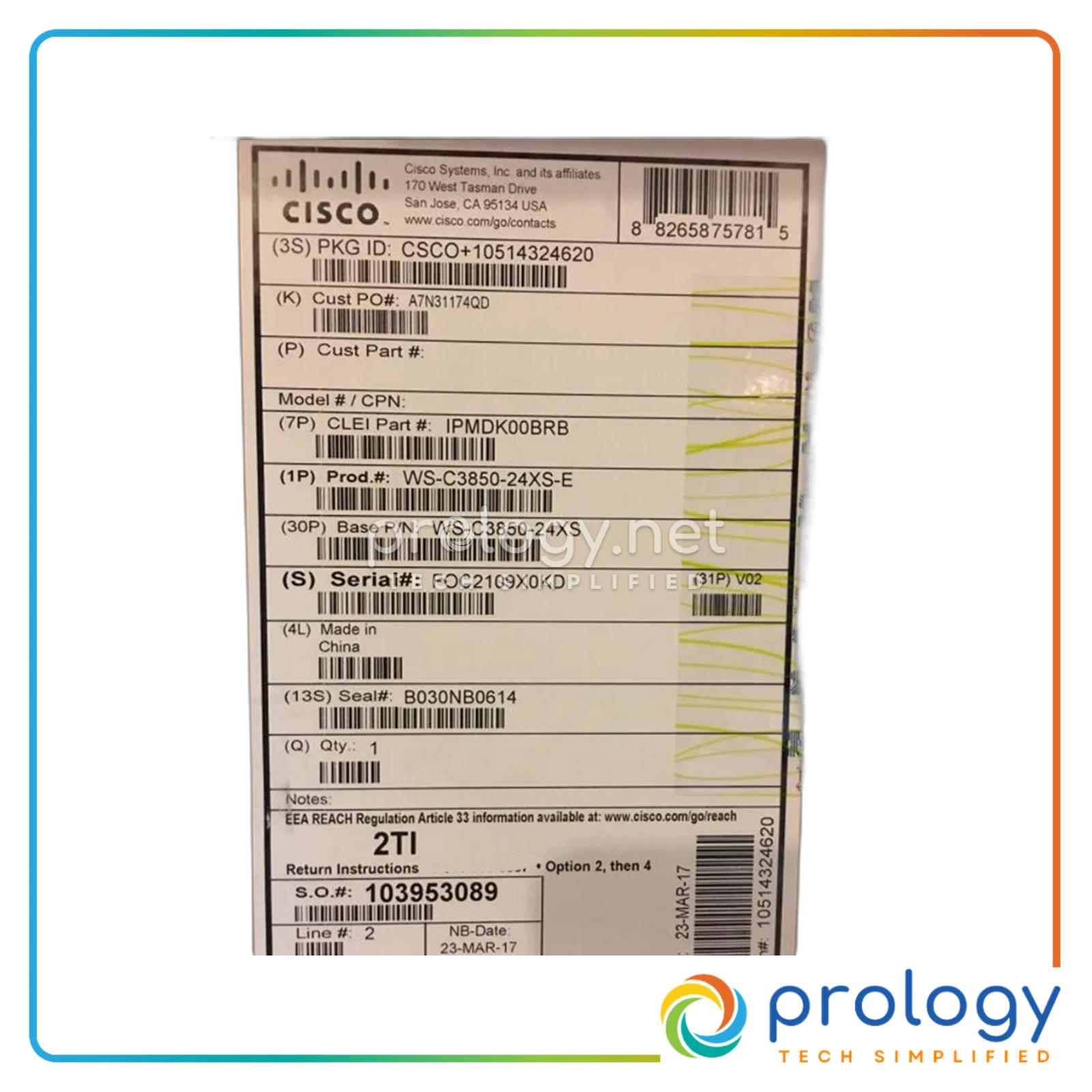 WS-C3850-24XS-E product image